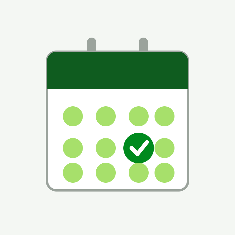 Ilustração: calendário com vencimento marcado, representando o acompanhamento de condicionantes